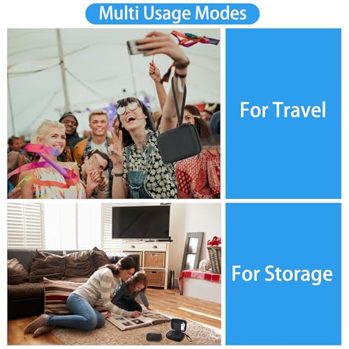 co2CREA Hart Reiseschutzhülle Etui Tasche für HP Sprocket Portable 5x7.6 cm Sofortbilddrucker Mobiler Tragbarer Fotodrucker,Nur hülle