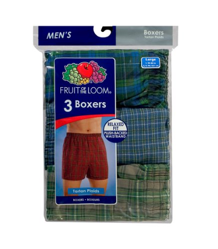 Fruit of the Loom 3 Pack White Woven Boxers (595) XL/White2