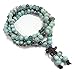 ALoveSoul 108 Buddhist Prayer Mala Porcelain Shiny Glaze Beads Handmade Religious Bracelet