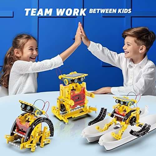 Hot Bee Solar Robot kit for Kids 8-12, 12-in-1 STEM Projects Science Experiment Kits for Kids Age 8-12,Building Robot Toy, Birthday Gift for Boys Girls 8 9 10 11 12 Years Old 6 511p 2D8S6L. AC