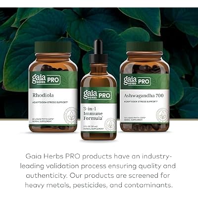 GAIA HERBS PRO 3-in-1 Immune Formula - Immune System Support Supplement* - Liquid Supplement with Astragalus Root & Schisandra Berry - 2 Fl OZ (44 Servings)