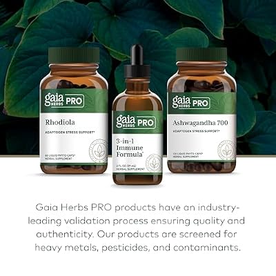 GAIA HERBS PRO 3-in-1 Immune Formula - Immune System Support Supplement* - Liquid Supplement with Astragalus Root & Schisandra Berry - 2 Fl OZ (44 Servings)