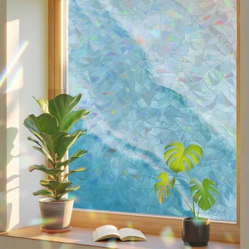 Vinilo decorativo para ventana 45x200 cm Azul miniatura 1