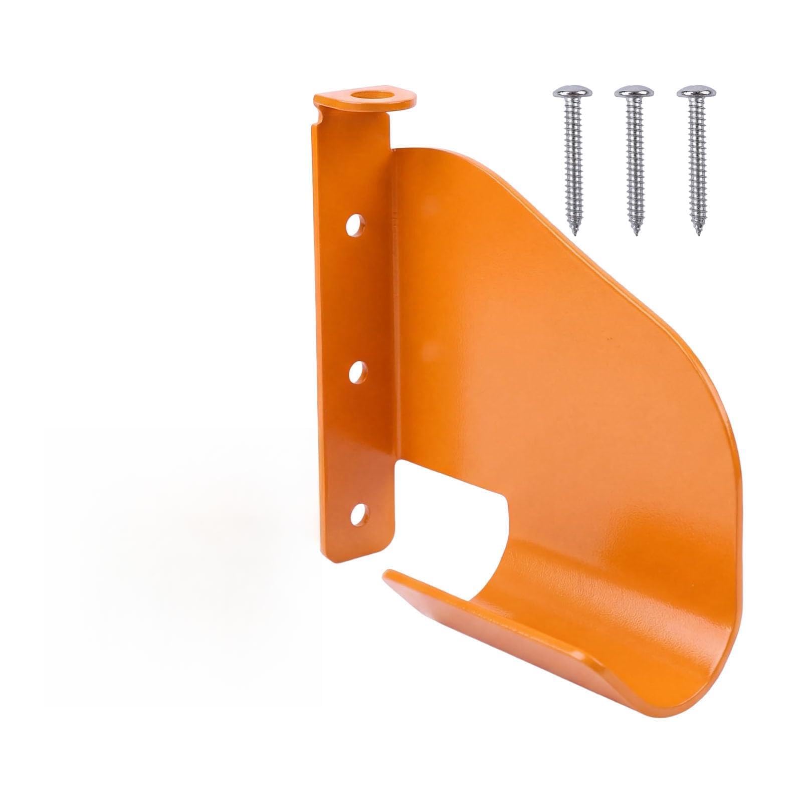 alloneslife Chainsaw Wall Mount Hanger Steel Storage Bracket with 3 Screw Back Plate, Shelf and Coated Finish for Garage Shed Wall Storage