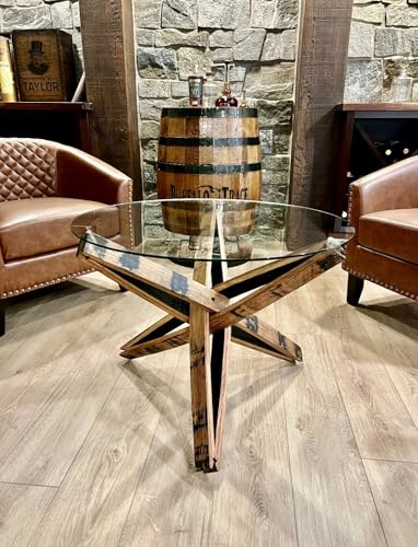 Coyle Woodworks Whiskey Barrel Stave Coffee Table