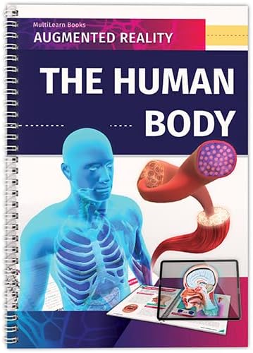 Make learning simple & fun! Book with magical augmented reality on the human body, 40 anatomy topics with 3D holograms & free app, Innovative gift for ages 12+, Interactive learning support