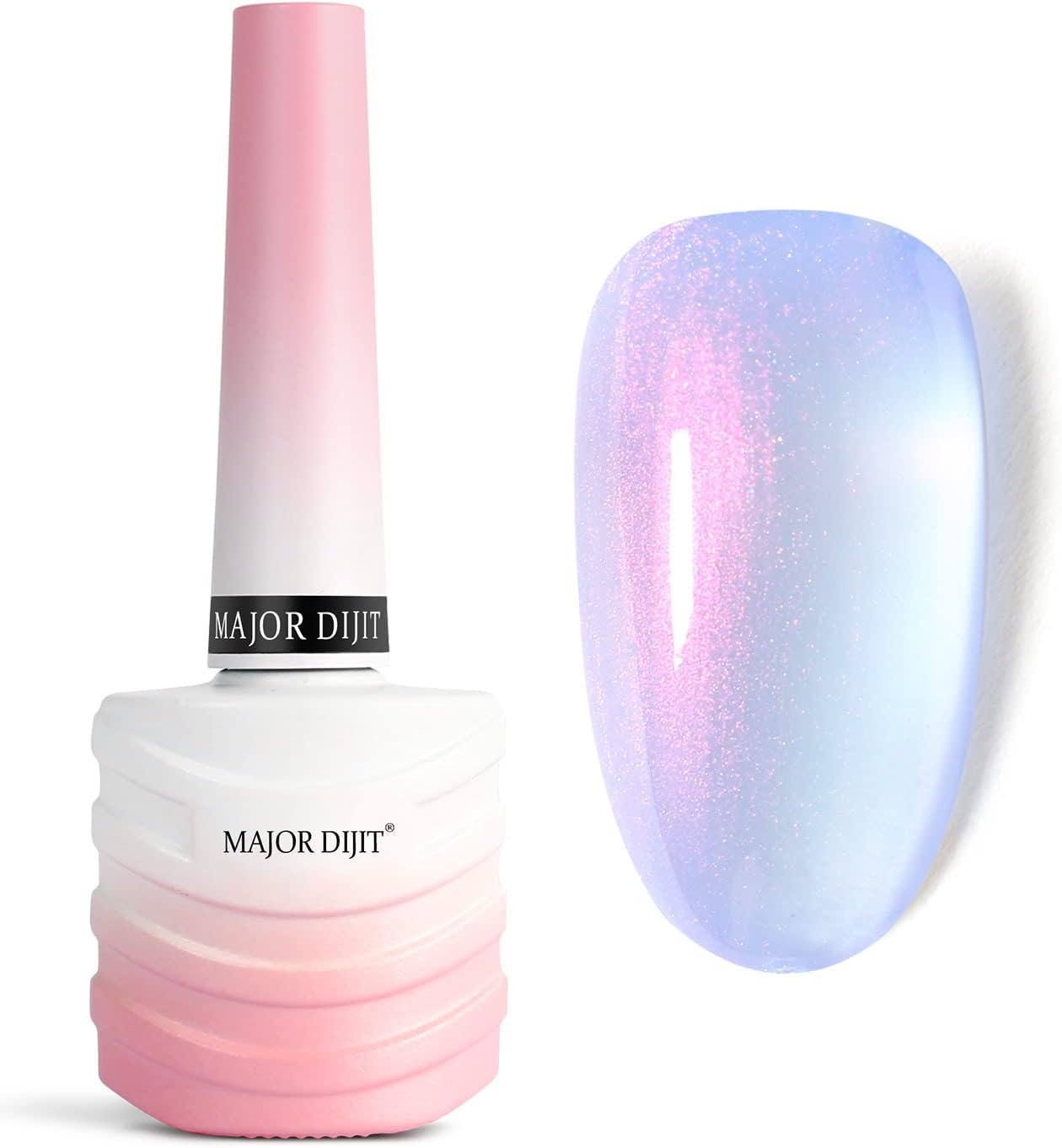 Gel Nail Polish - Jelly Glass UV Led Gel Polish Natural Girly Colors Pearl Blue Translucent Cruelty-Free Nail Lacquer, 15ml/0.5floz