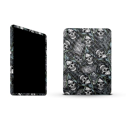 Image of MightySkins Carbon Fiber Skin Compatible with Apple iPad 10.9 inch 10th Gen (2022) Full Wrap Kit - Wall of Death | Protective, Durable Textured Carbon Fiber Finish | Easy to Apply | Made in The USA