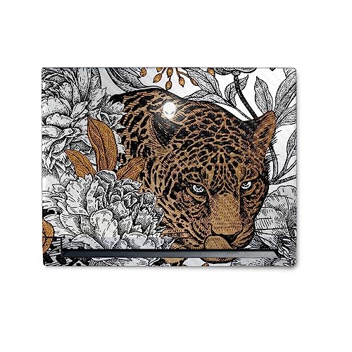 Image of MightySkins Carbon Fiber Skin Compatible with Alienware M18 R1 (2023) Full Wrap Kit - Bronzed Leopard | Protective, Durable Textured Carbon Fiber Finish | Easy to Apply | Made in The USA