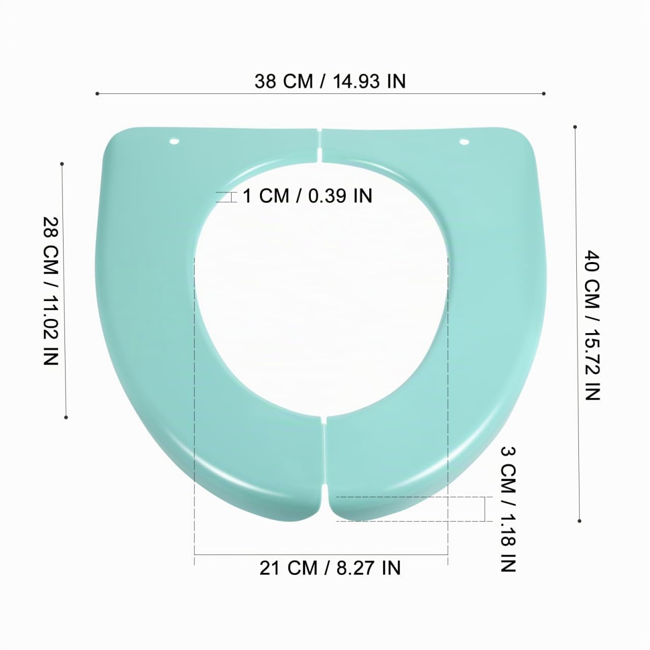 Sedile WC pieghevole in silicone portatile, per sedile igienico, portatile, portatile, da viaggio, con cuscino in silicone antiscivolo, riciclabile per vasetto da viaggio