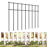 SOCBAZZAR - Paquete de 20 vallas de barrera para animales sin excavación de 16 x 12 pulgadas, defensa de valla de metal