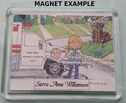 Emt / Paramedic - Personalized Custom Cartoon Person Picture Pic Gift Matted Print 8X10" #TOP2