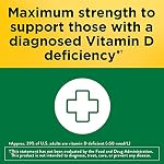 Nature Made Vitamin D3 10000 IU (250 mcg) Maximum Strength, Vitamin D Supplement for Bone and Immune Health Support, 60 Softgels, 60 Day Supply - Image 3