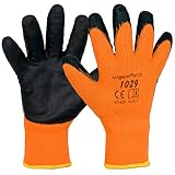 ART.MAS 12 Paar Arbeitshandschuhe Winter Gefüttert Warme Dicke Schutzhandschuhe(1029)