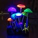 Govine Aquarium Decorations,Glowing Artificial Mushroom, Plastic Aquarium Ornament Decorations for Fish Tank Decorations