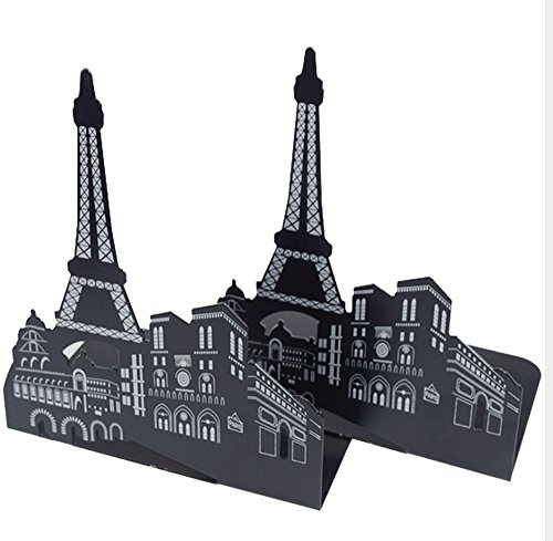 Fanaticism Freiheitsstatue Buchstützen aus Metall, schwarz,die Form des Eiffelturms Cover