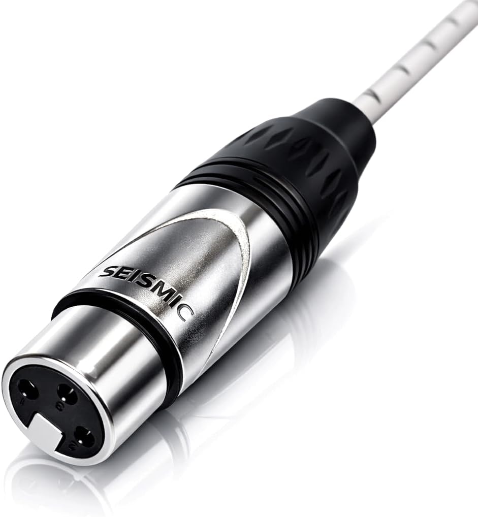 Seismic Audio - 4 CHANNEL XLR SNAKE CABLE -15 Feet -Pro Audio Patch