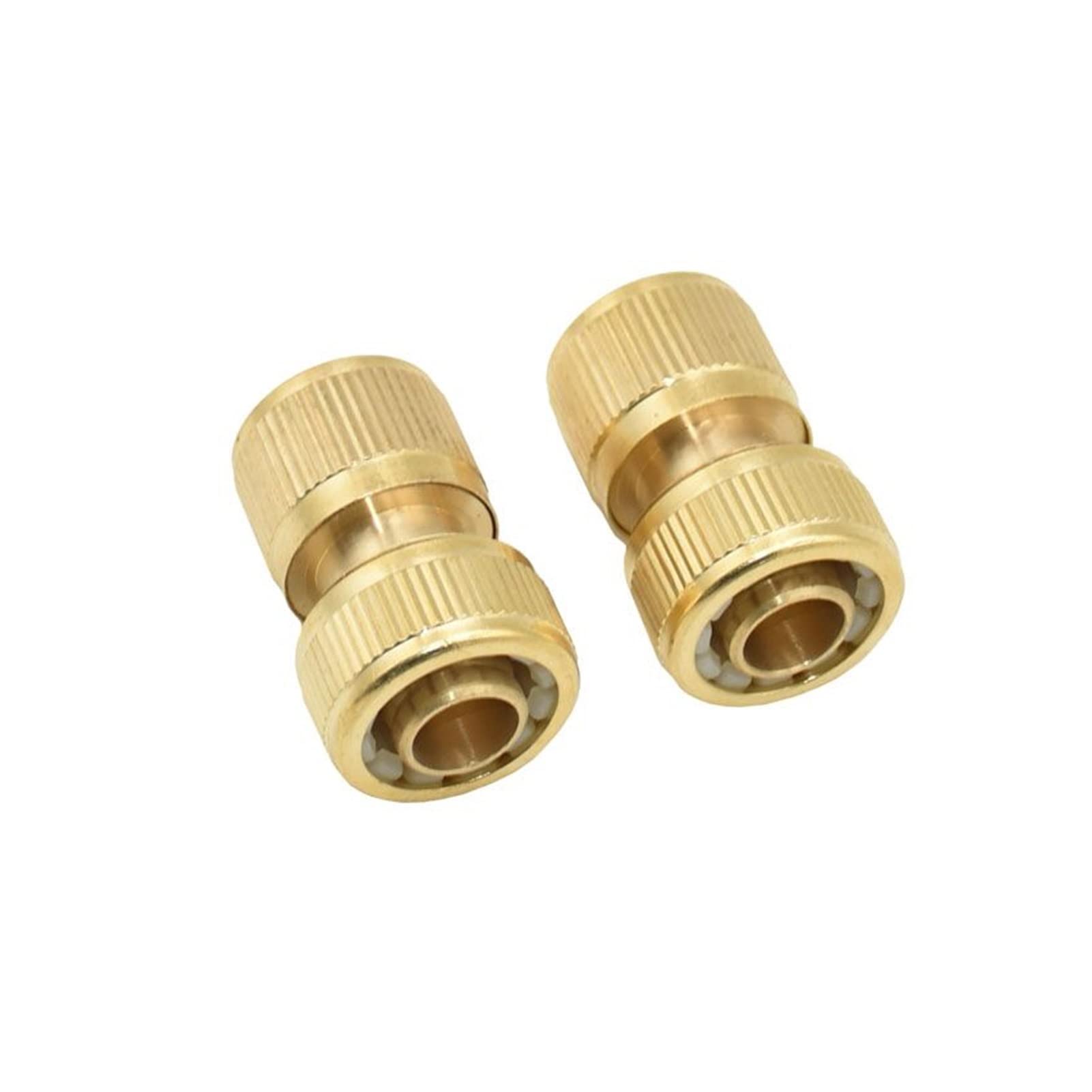 Raccordo Rapido per Tubo da Giardino da 5/8" con Attacco Rapido Pera ad Acqua in Ottone, Adattatore per Rubinetto per Lavaggio Auto e Irrigazione, 5 Pezzi