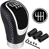 ✅Contenido del paquete: el paquete incluye 1 perilla de engranaje + 3 adaptadores de goma + 1 llave Allen + tornillos, material: hecho de cuero de pu + aluminio + plástico ABS duradero, ideal para la afinación y el diseño de automóviles, apto para transmisión automática y manual