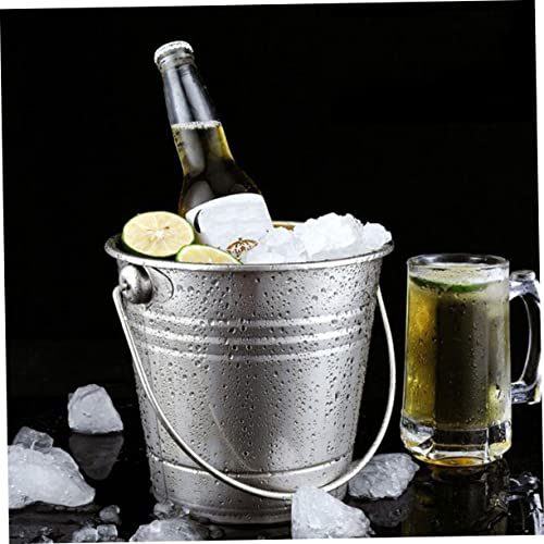 Cubo de hielo portátil de acero inoxidable para bar y hogar ULTECHNOVO 7