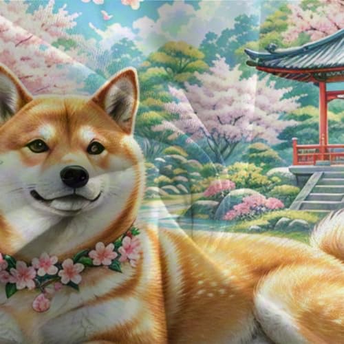 Housse de couette Shiba Inu en microfibre douce et fermeture éclair cachée - 7