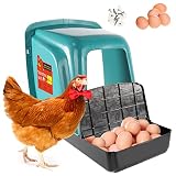 Chicken Nesting Box - Chicken Nesting Boxes for Laying Eggs - Chicken Laying Boxes with Perch - Roll