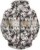 Diseño: sudadera de moda con impresión digital 3D, interesante y novedoso suéter gráfico 3D, manga larga, cuello redondo.