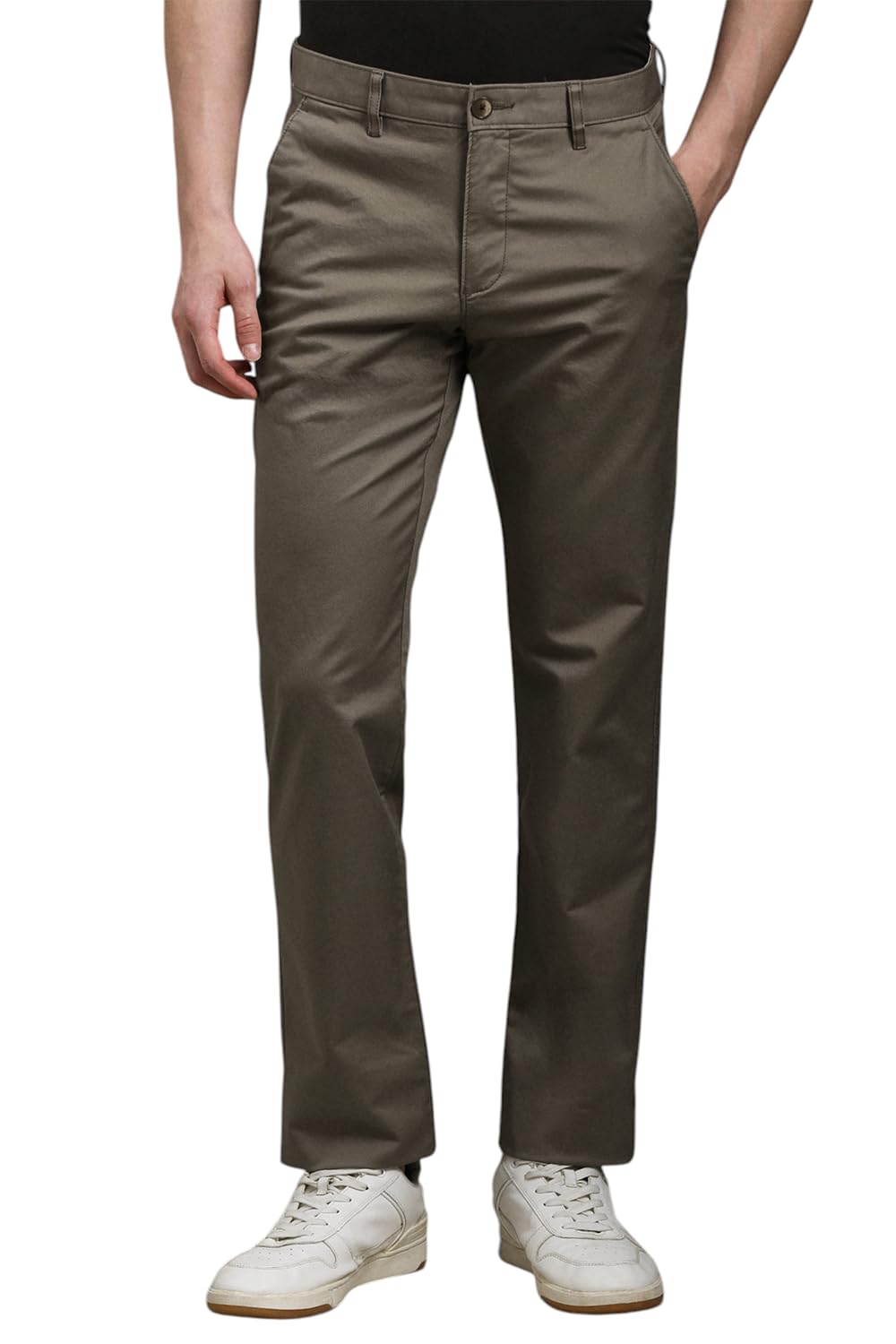 louis philippe Men's Mid Rise Slim Casual Pants-picture-27