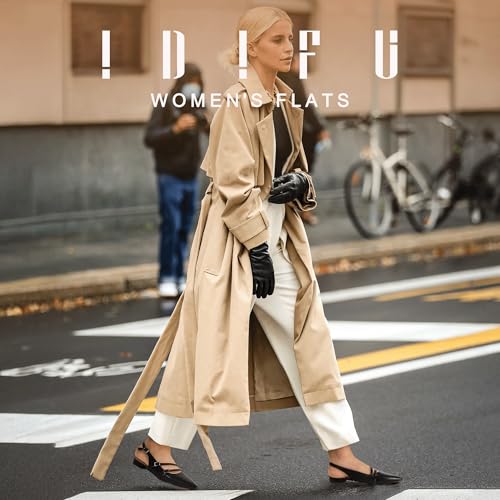 IDIFU Women's Flat Shoes Pointed Toe Strappy Slingback Ballet Flats Wedding Office Work Bridal Formal Dress Shoes for Women Dressy Comfortable Cute Trendy Ladies Flats2