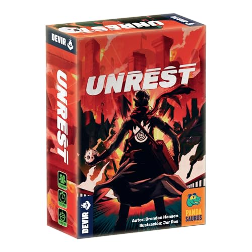 Devir - Unrest, Juego de Mesa para 2 Jugadores (60+) de 10 Minutos, Estrategia, Ciencia Ficción