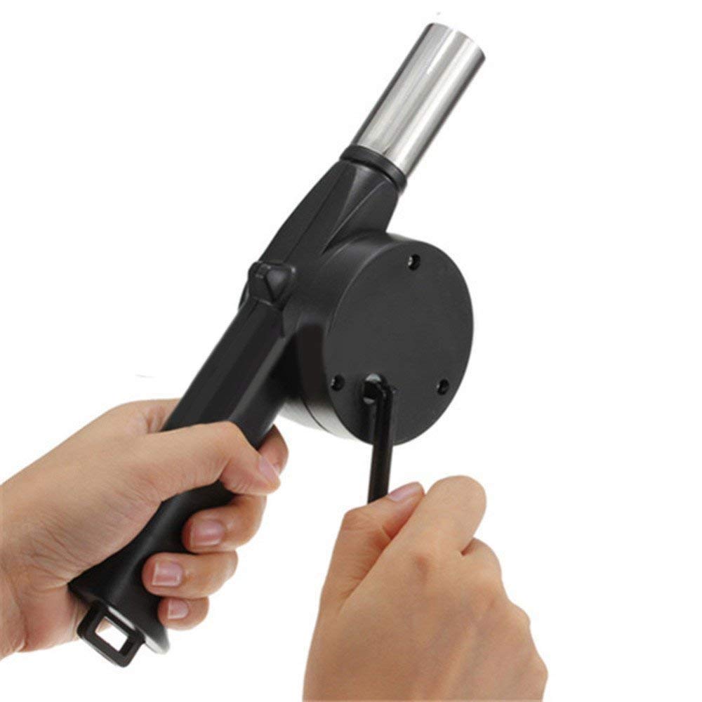 Buy AKUGAOutdoor Cooking Hand Crank Powered Barbecue BBQ Fan Air Blower