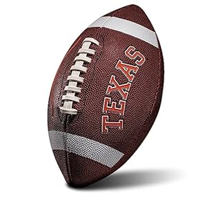Franklin Sports Texas Longhorns Kids NCAA Youth Football – Official College Team Football with Team Logos – Junior Size Football