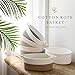Sea Team 2-Pack Cotton Rope Baskets, 10 x 7 x 4 Inches Small Woven Storage Basket, Fabric Tray, Bowl, Oval Open Dish for Fruits, Jewelry, Keys, Sewing Kits (White)