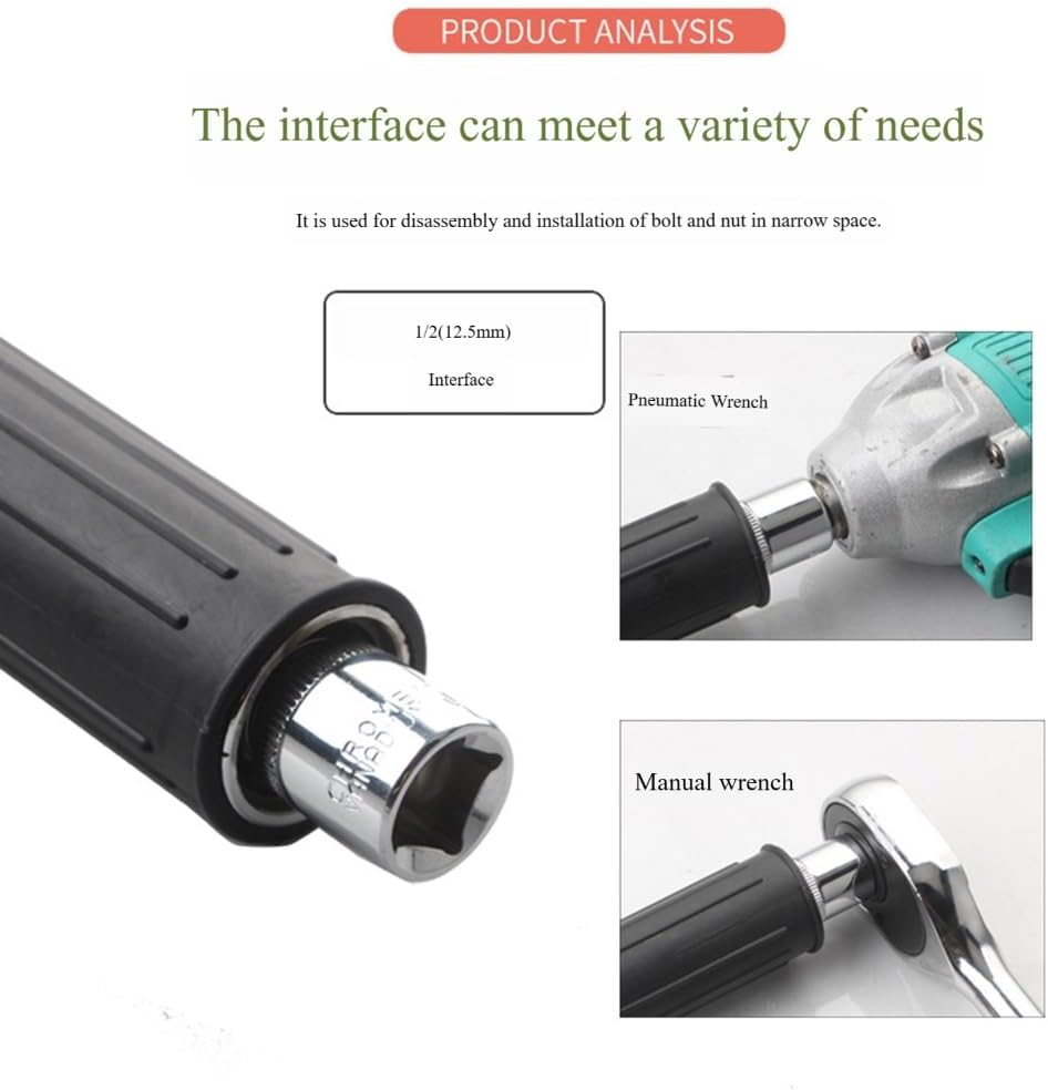 Reversible Ratchet Mechanism Wrench 1/2Inch Drive Suitable With Power Tool