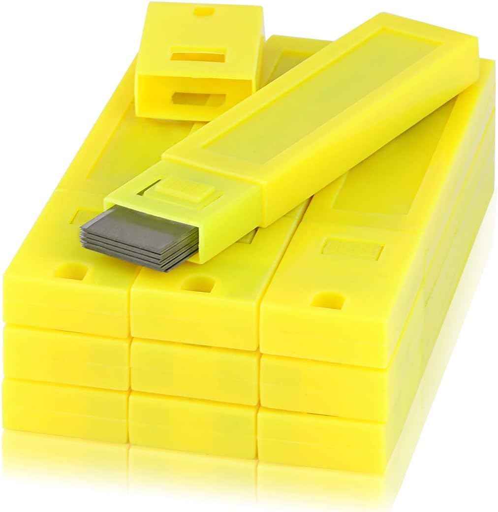 Scraper Blades 4 Inch, 200PCS Replacement Scraper Blades Carbon Steel Razor Blade for Scraper