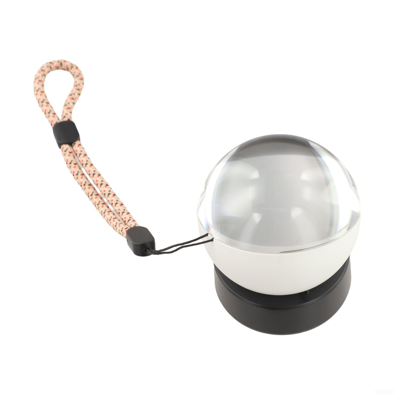 Boule vidéo de 7 cm avec lumière LED, mémoire numérique personnalisée pour anniversaires, mariages, décoration d'intérieur élégante (blanc)