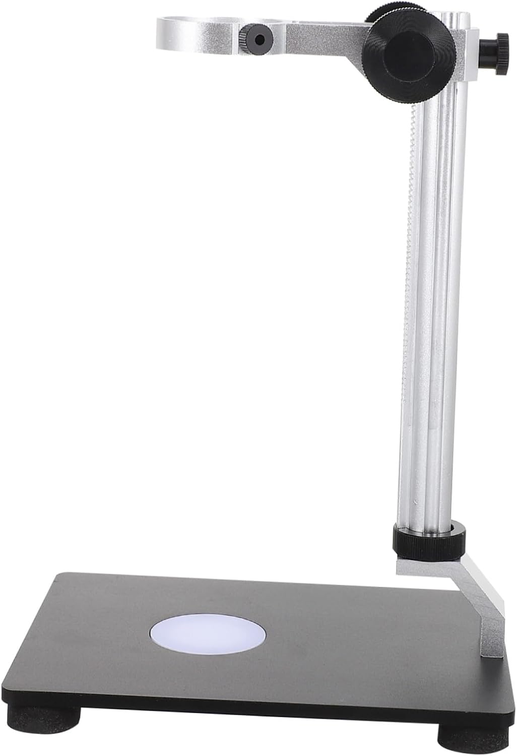 TEHAUX 1Pc Adjustable Microscope Stand with Light Source Lifting Support Rack for Easy Installation Stable Microscope Bracket for Lab Use Industrial Camera Holder with Inner