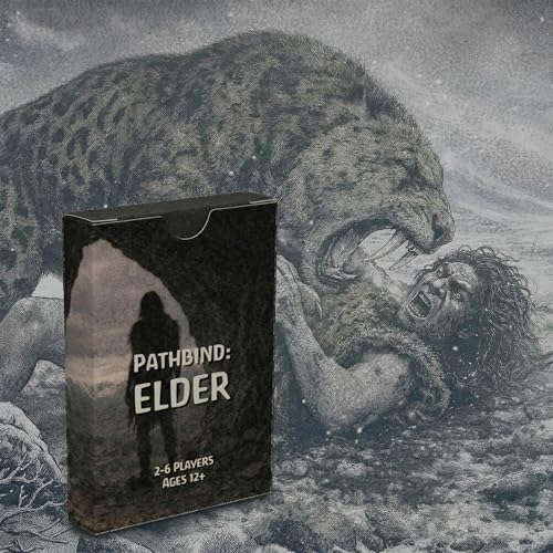 Pathbind: Elder - Prehistoric Survival Card Game | Tribe Building | Brutal Resource Strategy | Portable Table-Free Play | 2–6 Players