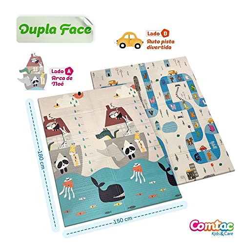 Tapete infantil dobrável XPE 1,80 x 1,50 m Comtac Kids 4250