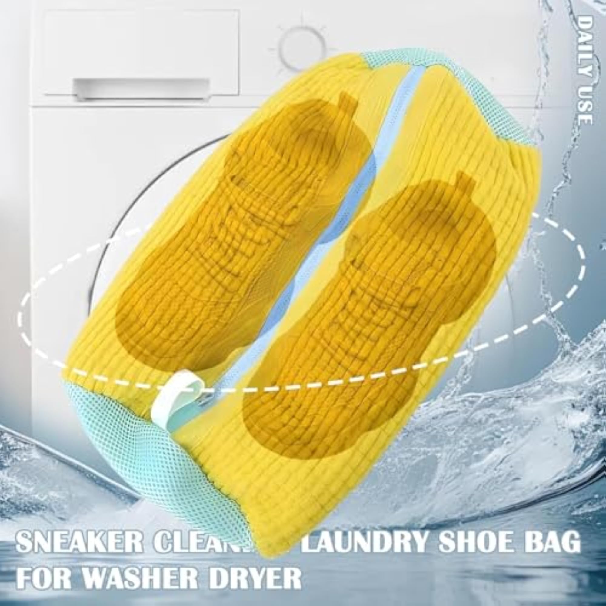 Shoe Washing Machine Bag, Durable Zipper Plush Bag