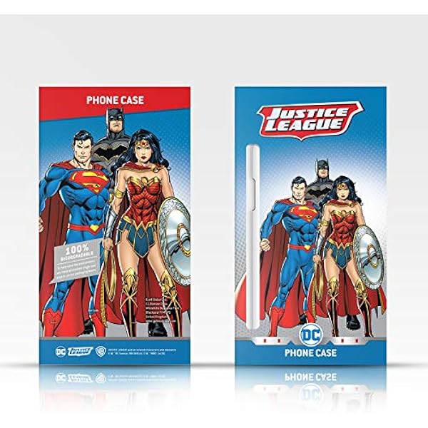 Head Case Designs Официально лицензированный Лига справедливости DC Comics Orange Burst Team Highest Soft Gel Case Чехол совместим с Oppo Reno10 Pro