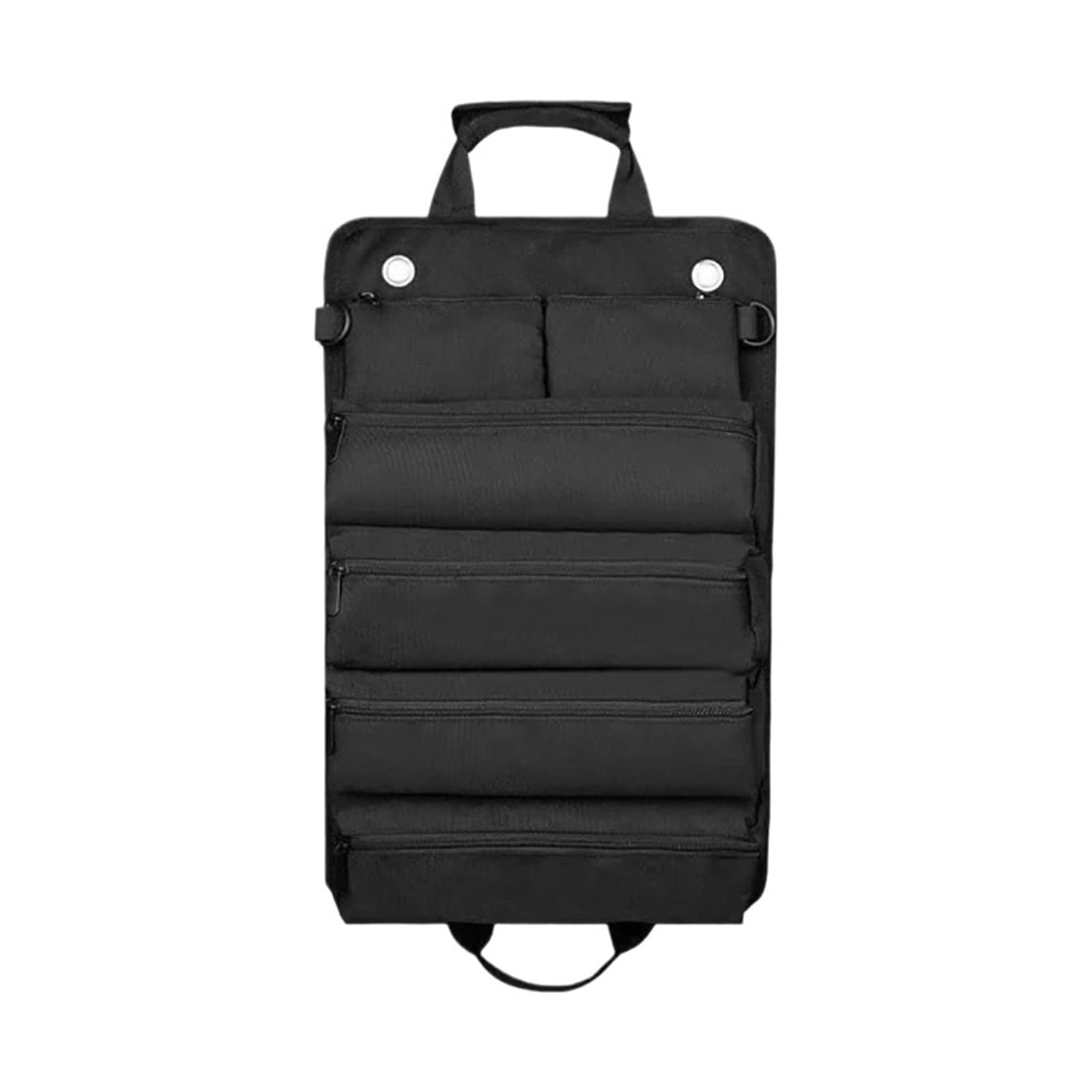 Electrician And Mechanic's Portable Tool Roll Bag Heavy Duty Roll Up Detachable Zipper Bag(Green)