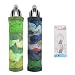Plastic Bag Holder Sulimy Dispensers Folding Mesh Garbage Bags 2pcs Hanging Storage Bag Trash bags Holder Organizer Recycling Grocery Pocket Containers with 2 Hooks for Home and Kitchen Grey & Green