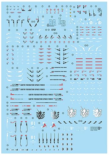 eazttouz - Water Slide Decals Model Stickers for RG 1/144 Hi-Nu Hi v Decals Model kit