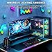 Sirlyr RGB 8 Pin PCIE Cable,Bright ARGB GPU Cables Extension for RTX 3060 4060 4070 Radeon RX 6600 580 Graphics Card Power Supply 5V3Pin PC Case Accessory Black