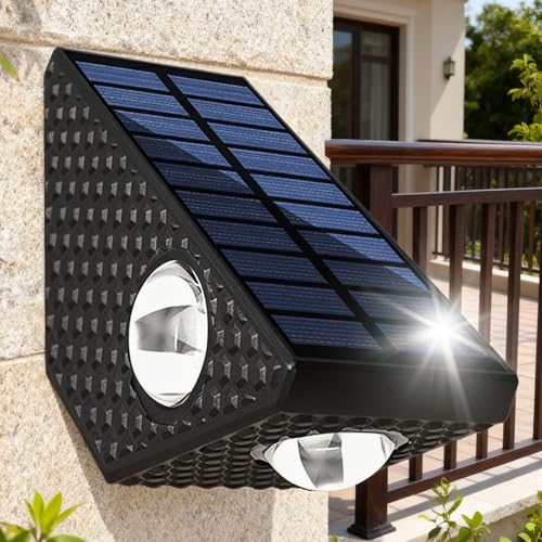 Iluminación de pared solar para porche y patio con diseño resistente 2