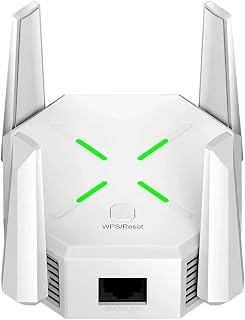 Dual Band 1200Mbps WiFi Range Extender | 5GHz Signal Booster with 4 Antennas | Covers Large Homes | Supports 20 Devices | ... Price In India
