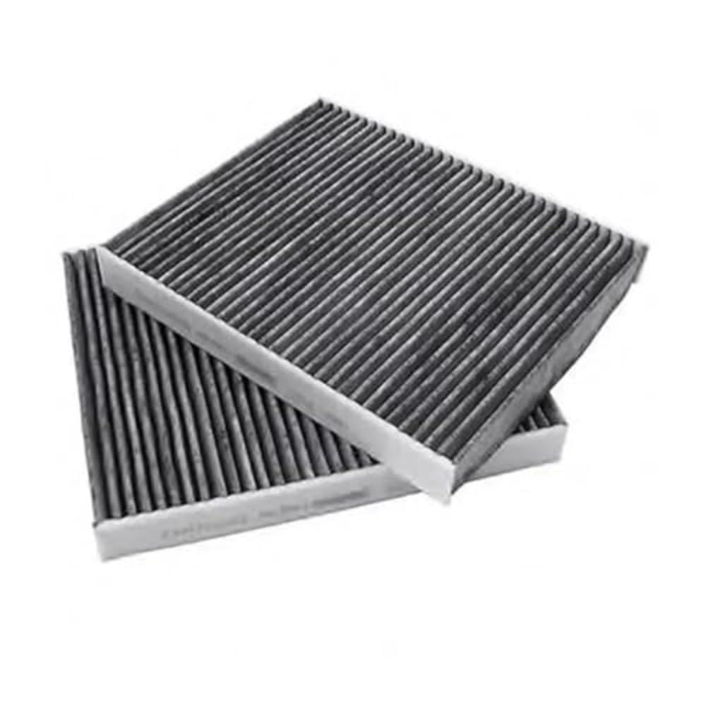 2 pezzi Filtro aria abitacolo antipolline A/C adatto per BMW Serie 5 F07 F10 F11 520d 520i 528i 530i 550i M5 N47 N52 N55 64119163329 Filtro Olio Motore Filtro dell'olio