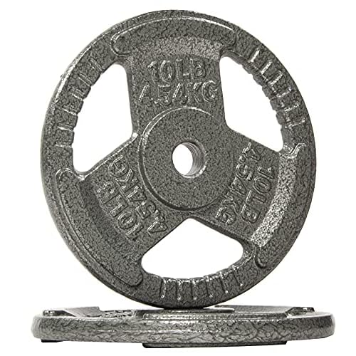 F​itvids Cast Iron 2-Inch Olympic Weight Plate Sets for Strength Training & Weightlifting, 70​ LBS or 120 LBS Sets
