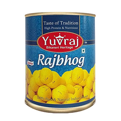 Image of Yuvraj Food Product Sweets Combo of Rasgulla 1 kg and Rajbhog 1 Kg Tin Pack